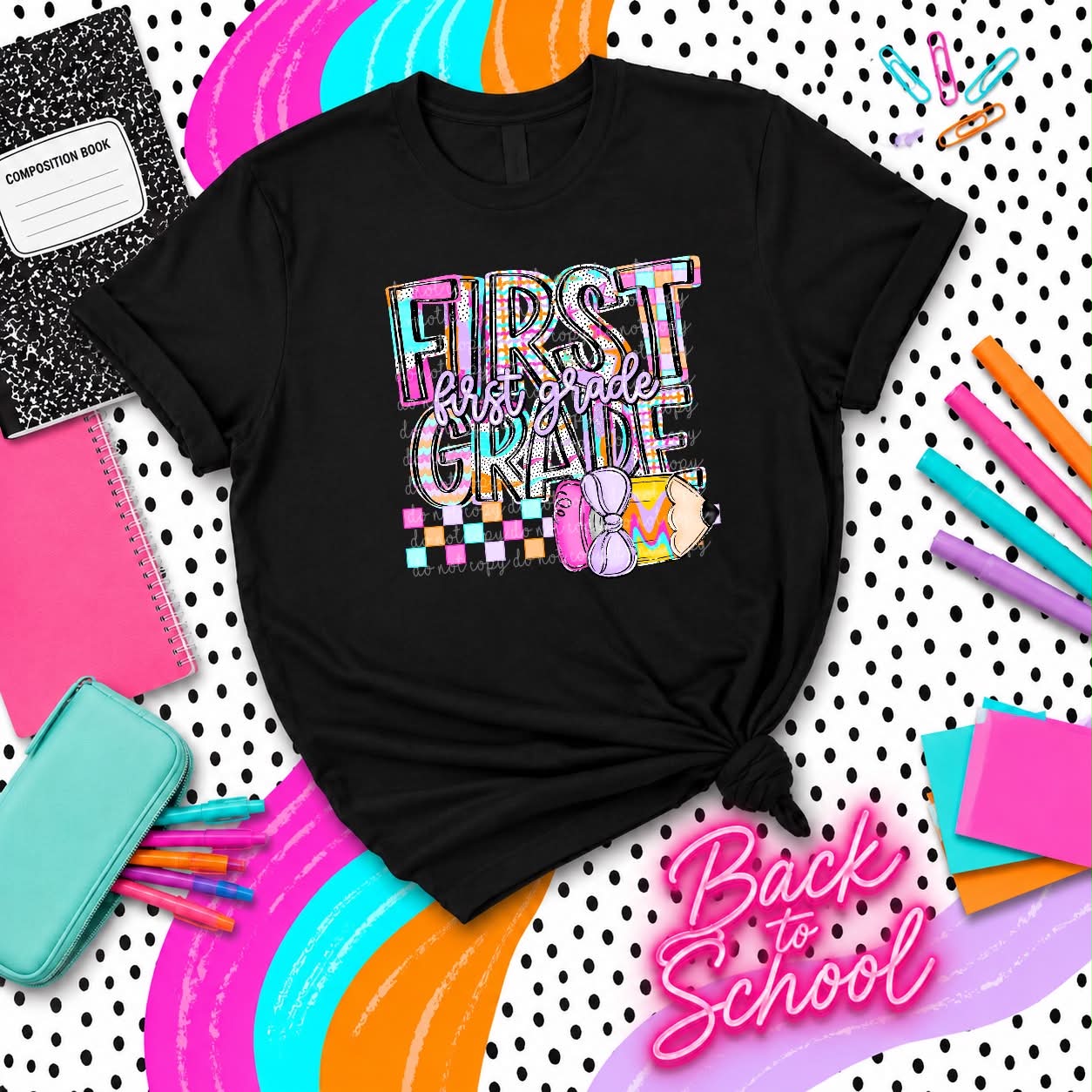 FIRST GRADE PENCIL - DTF TRANSFER