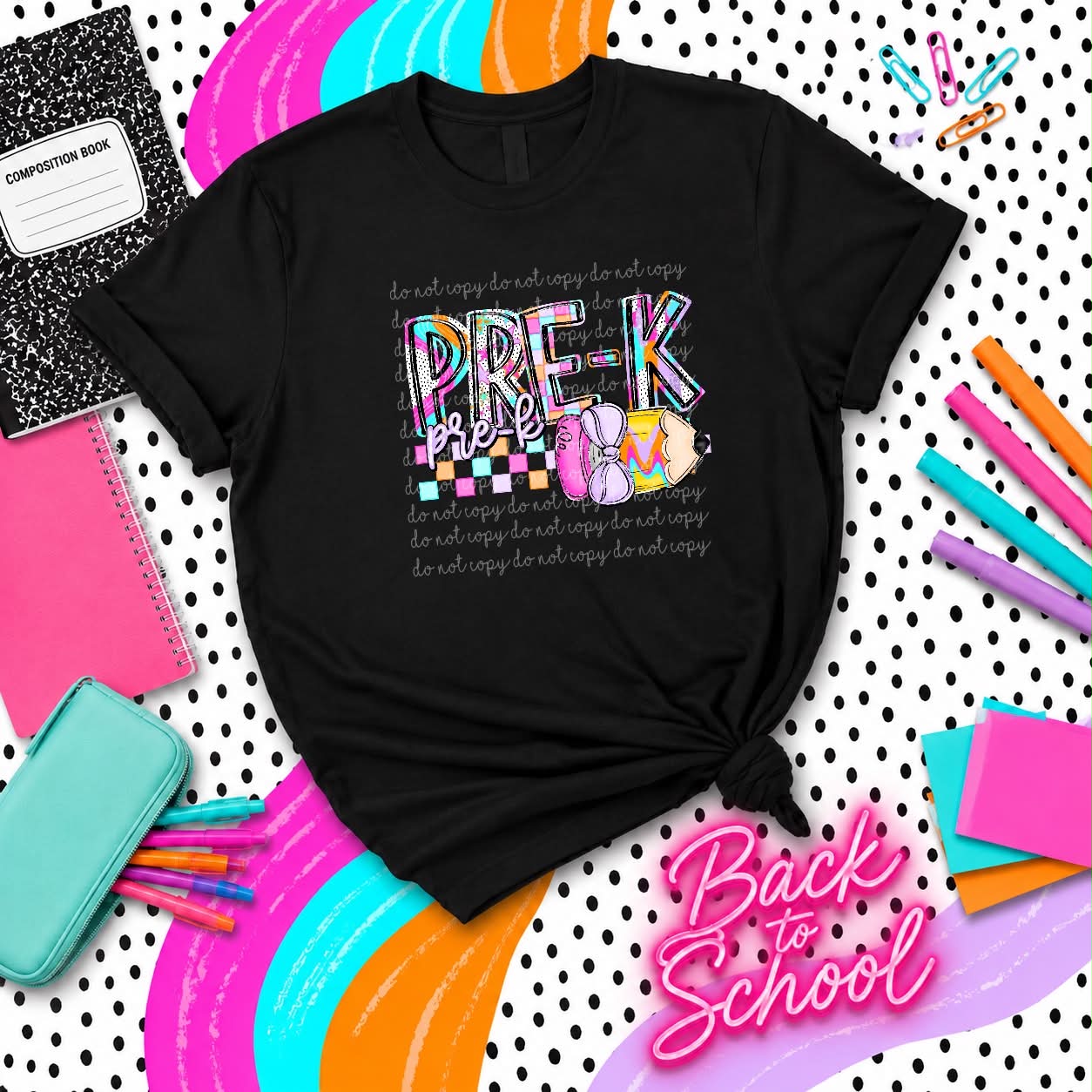 PRE K PENCIL - DTF TRANSFER