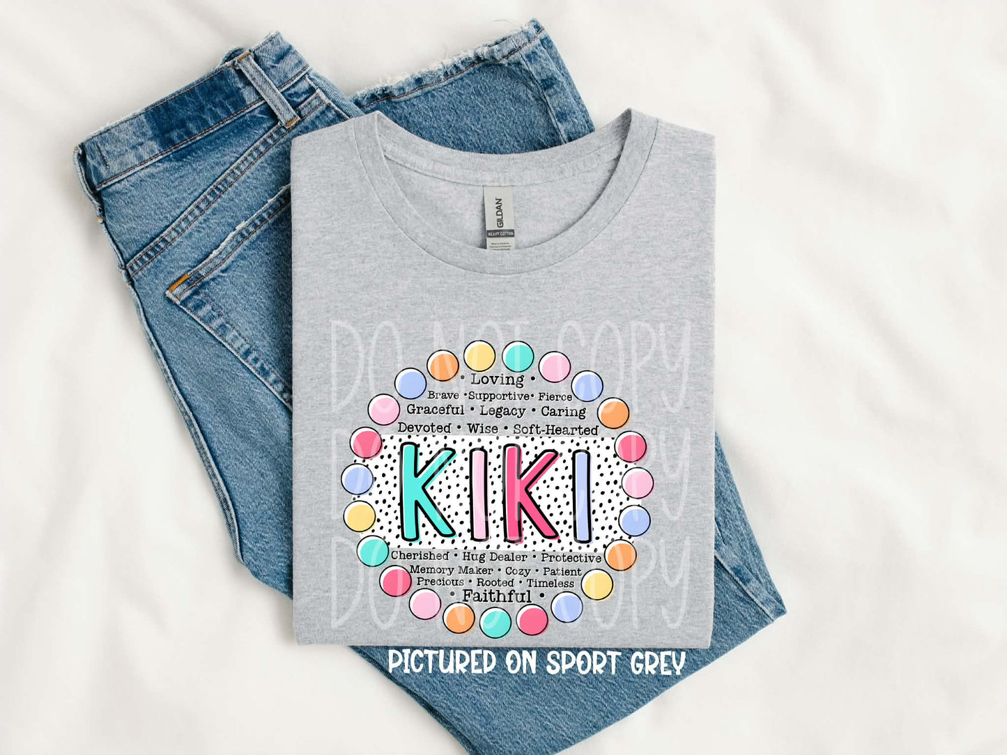 KIKI CIRCLE POLKA DOTS - DTF TRANSFER