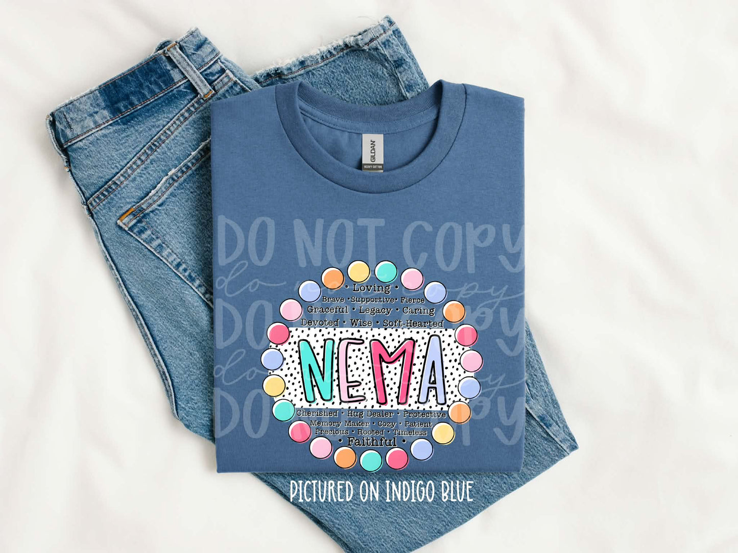NEMA CIRCLE POLKA DOTS - DTF TRANSFER