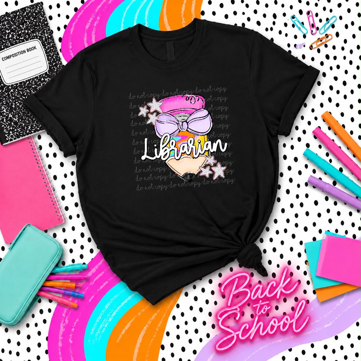 LIBRARIAN PENCIL - DTF TRANSFER