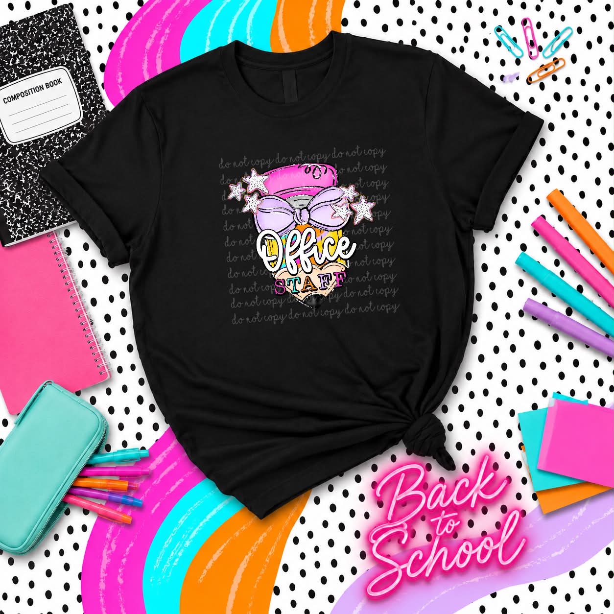 OFFICE STAFF PENCIL - DTF TRANSFER