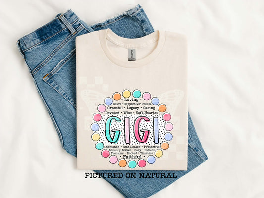 GIGI CIRCLE POLKA DOTS - DTF TRANSFER