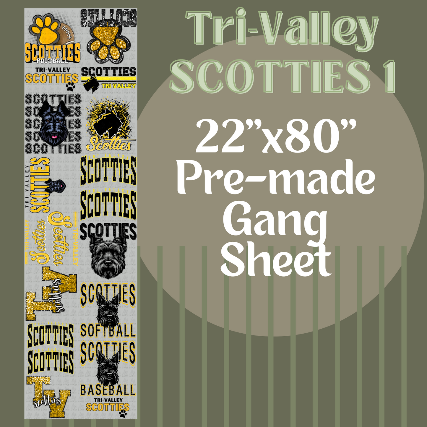 TV SCOTTIES #1 - GANG SHEET 22x80