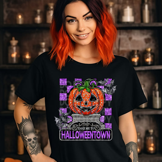 HALLOWEENTOWN RHINESTONES - DTF TRANSFER