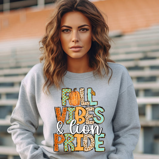 Fall vibes lion pride - DTF TRANSFER