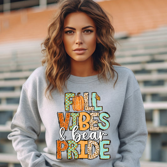 Fall vibes bear pride - DTF TRANSFER
