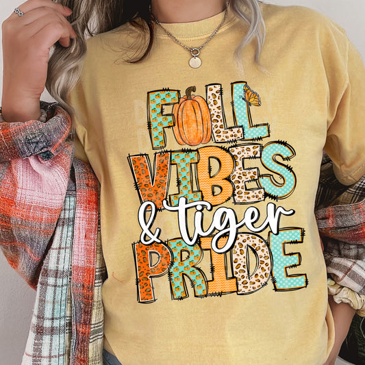 Fall vibes tiger pride - DTF TRANSFER