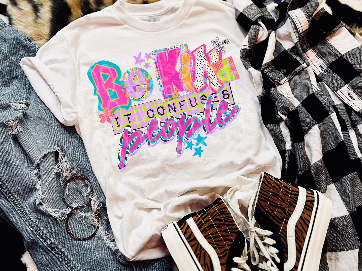 BE KIND IT CONFUSES PEOPLE - DTF TRANSFER