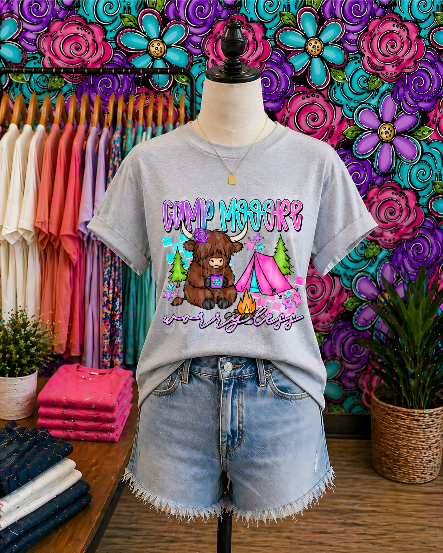 CAMP MOOORE WORRY LESS - DTF TRANSFER