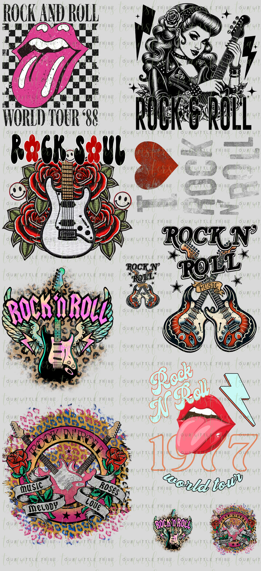 ROCK N ROLL PREMADE - GANG SHEET 22x48