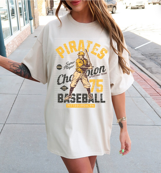 PIRATES VINTAGE BASEBALL - DTF TRANSFER