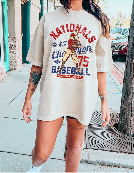 NATIONALS VINTAGE BASEBALL - DTF TRANSFER