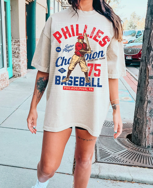 PHILLIES VINTAGE BASEBALL - DTF TRANSFER