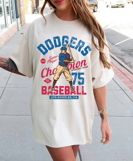 DODGERS VINTAGE BASEBALL - DTF TRANSFER