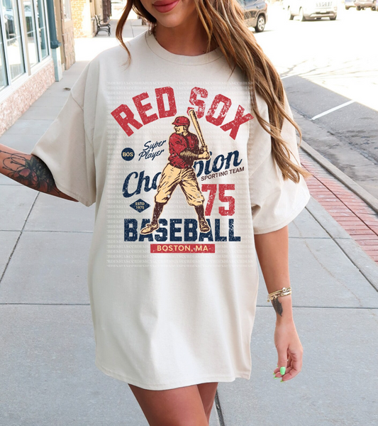 RED SOX VINTAGE BASEBALL - DTF TRANSFER