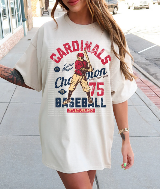 CARDINALS VINTAGE BASEBALL - DTF TRANSFER