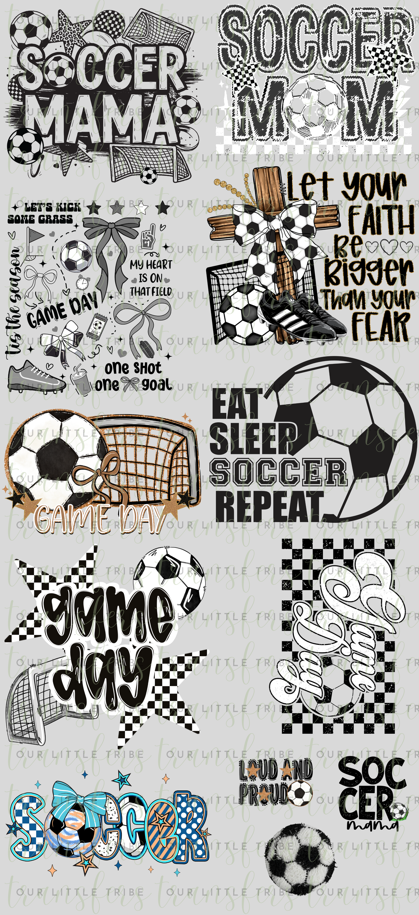 SOCCER PREMADE - GANG SHEET 22x48