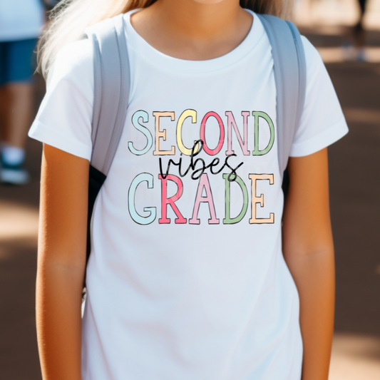 SECOND GRADE VIBES - DTF TRANSFER