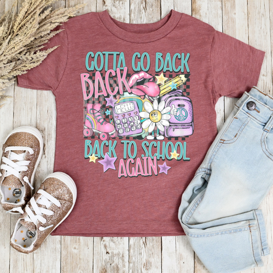 BACK TO SCHOOL AGAIN - DTF TRANSFER