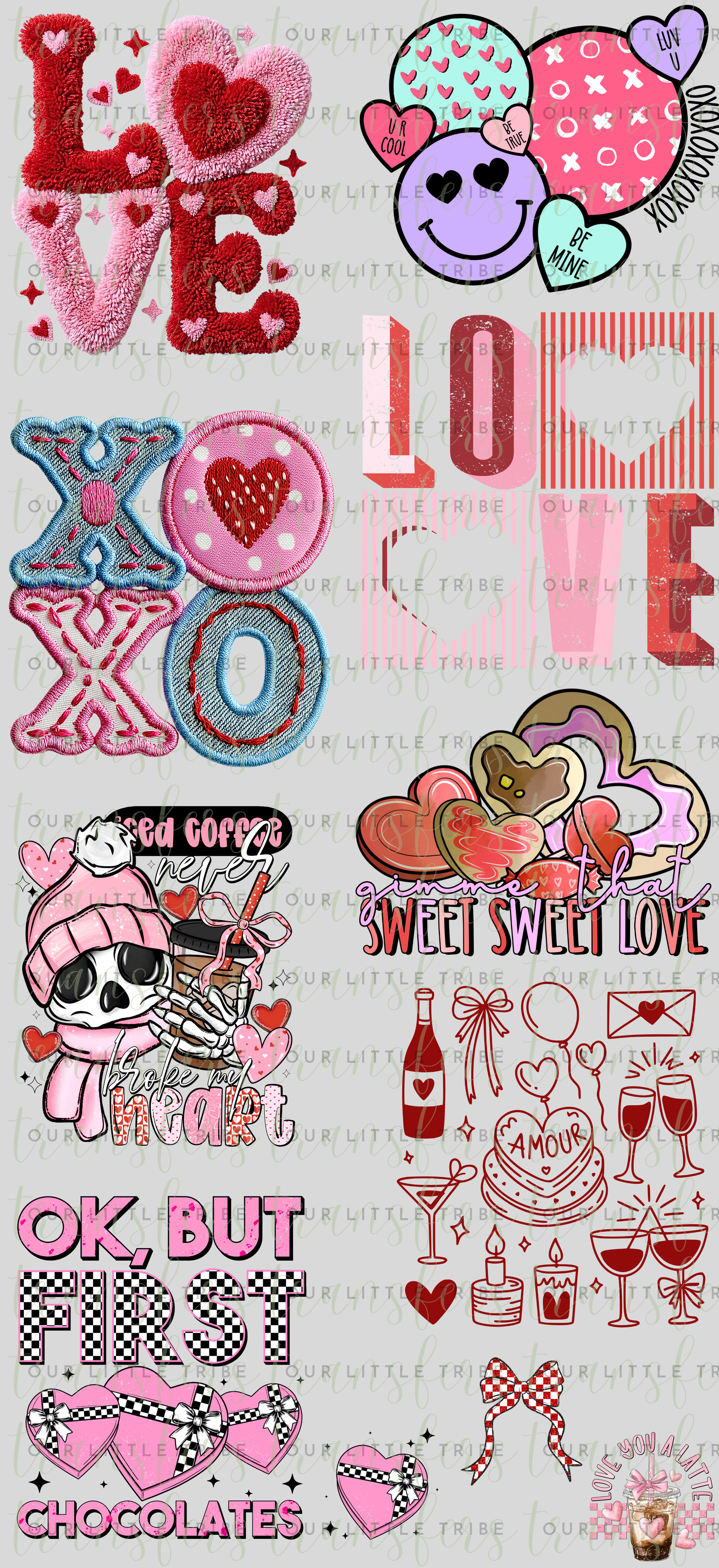 VALENTINES 2 PREMADE - GANG SHEET 22x48