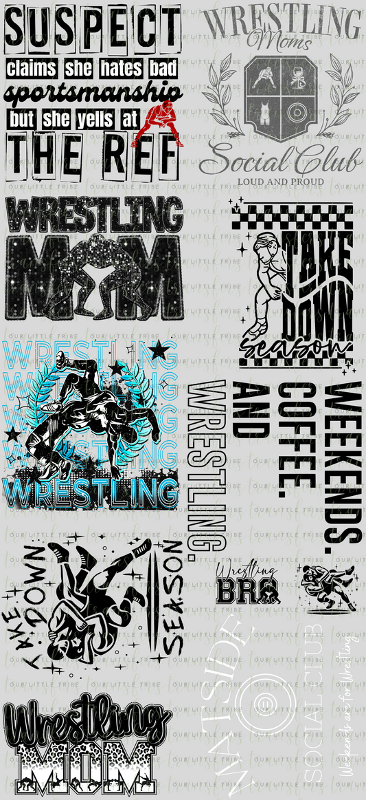 WRESTLING PREMADE - GANG SHEET 22x48
