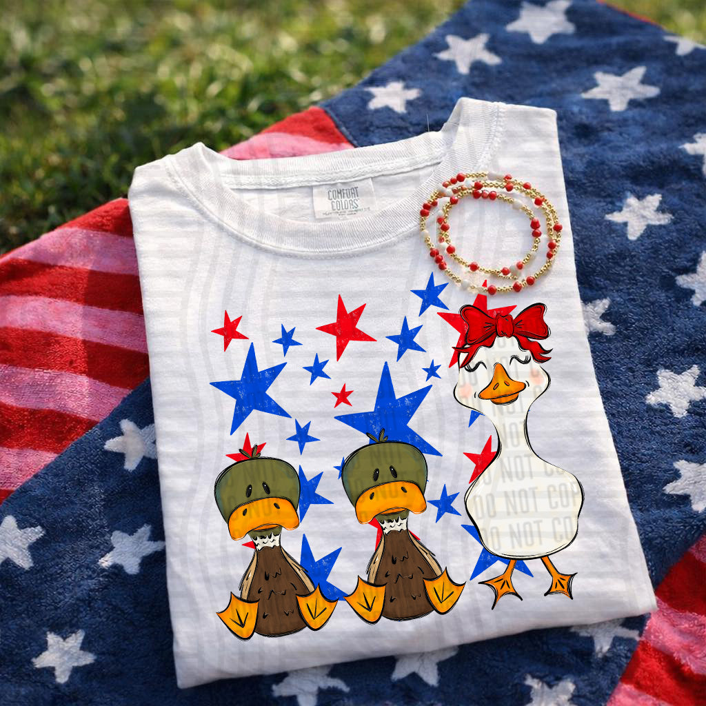 DUCK DUCK RWB - DTF TRANSFER