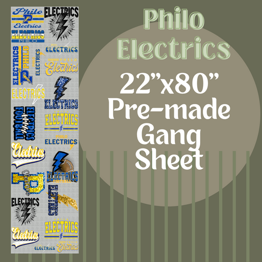 PHILO ELECTRICS - GANG SHEET 22x80