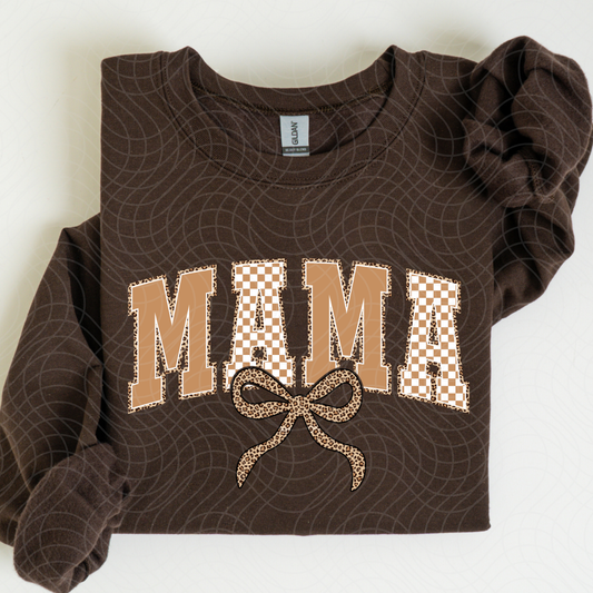 MAMA BROWNS CHECK - DTF TRANSFER