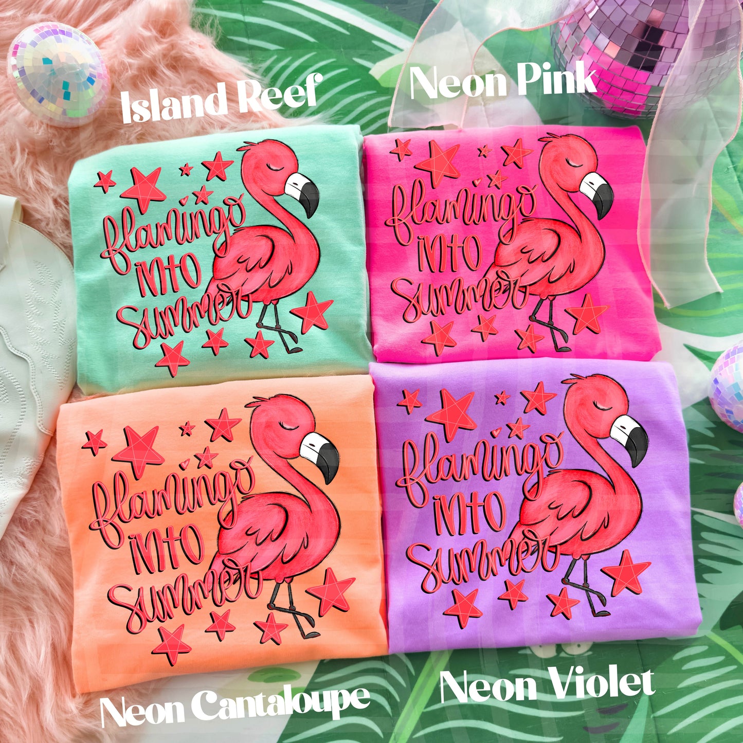 FLAMINGO INTO SUMMER - DTF TRANSFER