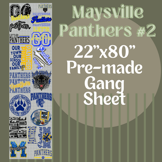 MAYSVILLE PANTHERS #2 - GANG SHEET 22x80