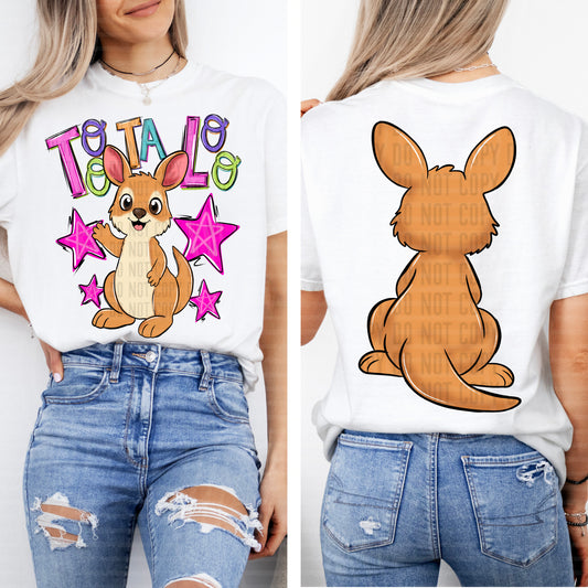 TOOTALOO, - FRONT AND BACK - DTF TRANSFER